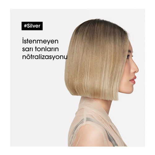 Loreal Professionnel Çok Açık Sarı, Gri ve Beyaz Saçlar için Renk Dengeleyici Mor Şampuan 300 ml - Görsel 4