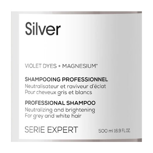 Loreal Professionnel Çok Açık Sarı, Gri ve Beyaz Saçlar için Renk Dengeleyici Mor Şampuan 500 ml - Görsel 3