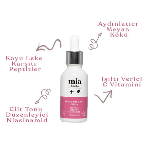 Mia Klinika Leke Karşıtı ve Cilt Tonu Eşitlemeye Yardımcı Serum 30 ml - Görsel 2