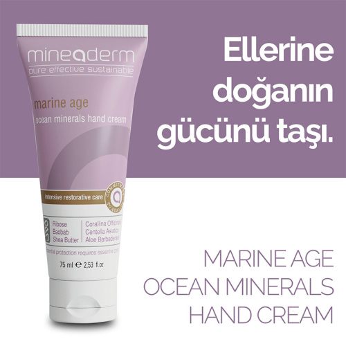 Mineaderm Marine Age Ocean Minerals Hand Cream 75 ml - Görsel 4