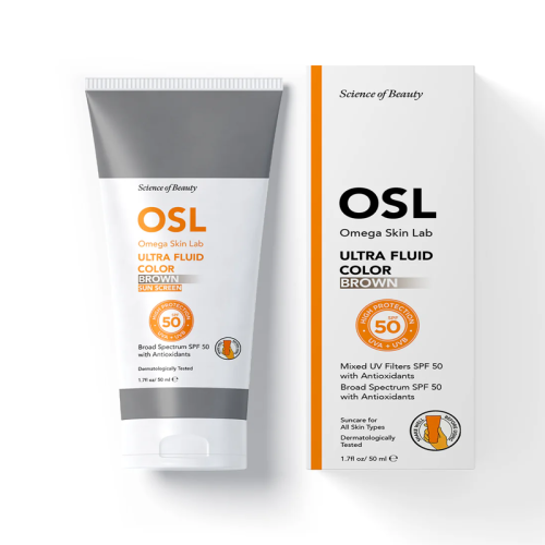 Osl - Omega Skin Lab Ultra Fluide Color Spf50+ Güneş Koruyucu Krem 50 ml -Brown - Görsel 2