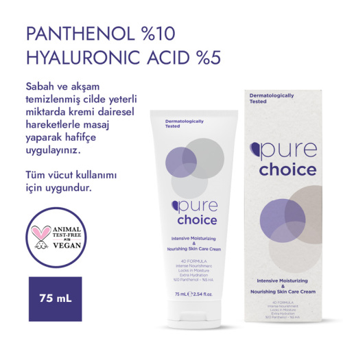 Pure Choice Yoğun Nemlendirici Ve Besleyici Cilt Bakım Kremi 75 ml - Görsel 4