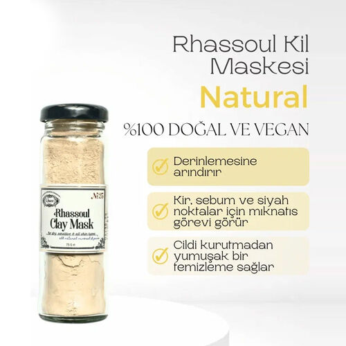 Rosece R26 Rhassoul Kil Maskesi | Gözenek Temizleyici 75 gr - Görsel 2