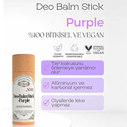 Rosece R63 Deo Balm Stick Purple 12 ml - Görsel 2