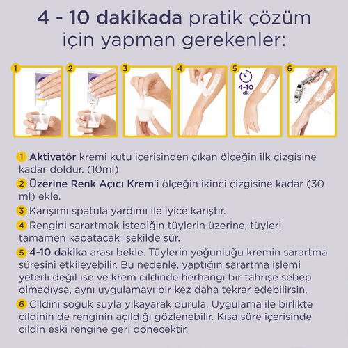 Sesu Tüy Sarartıcı Krem 35gr+18gr - Görsel 5
