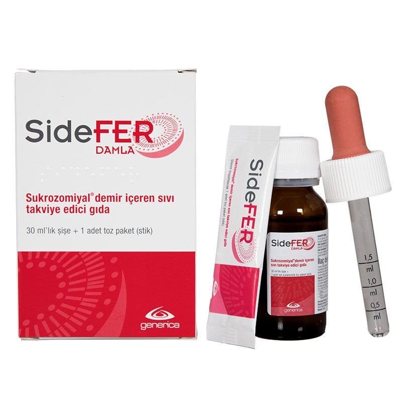 SideFER Damla 30ml Şişe+ 1 Adet Toz Paket