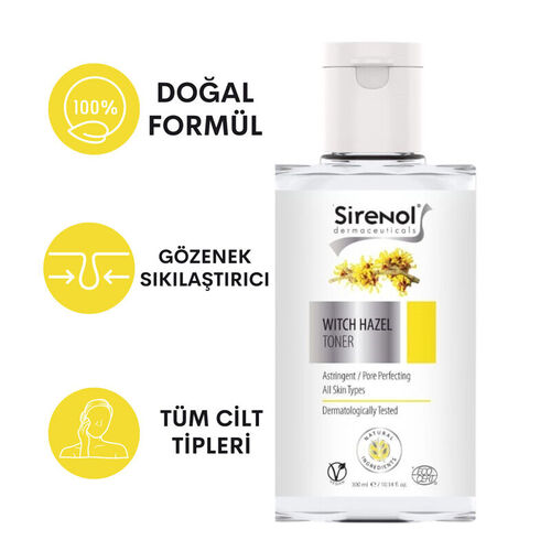 Sirenol Cadı Fındığı Sıkılaştırıcı ve Temizleyici Tonik 300 ml - Görsel 2
