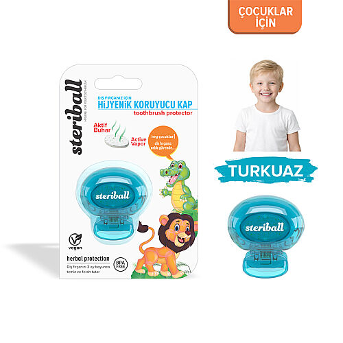 Steriball Hijyenik Diş Fırçası Koruma Kabı - Aslan