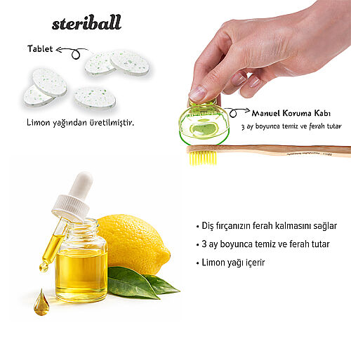 Steriball Hijyenik Diş Fırçası Koruma Kabı - Kız - Görsel 3