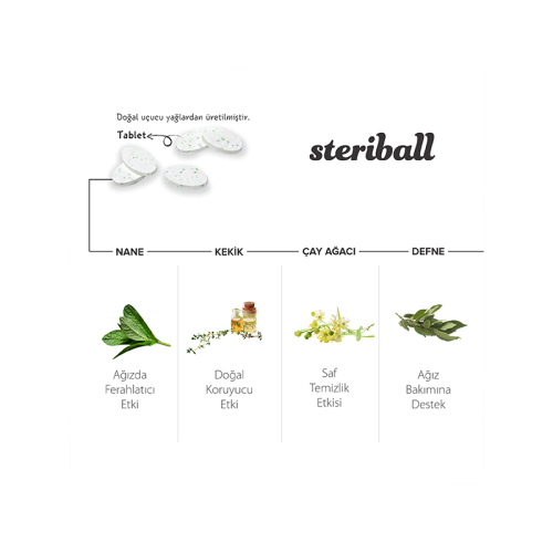 Steriball Pilli Şarjlı Diş Fırçanız için Yedek Başlık + Hijyenik Koruyucu Kap - Görsel 3