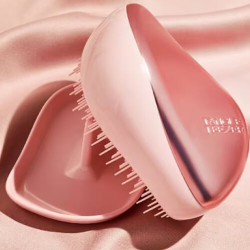 Tangle Teezer Compact Styler Pink Matte Chrome Saç Fırçası - Düz ve Kıvırcık Saçlar için Çanta Boy Tarak - Görsel 5