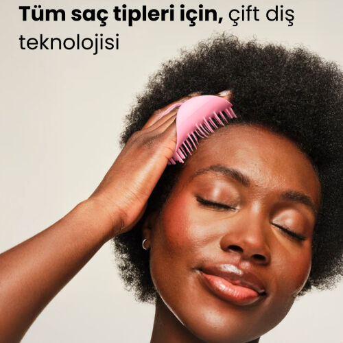 Tangle Teezer Scalp Brush Pink Masaj ve Saç Fırçası - Islak Kuru Kullanım - Tüm Saç Tipleri - Görsel 4