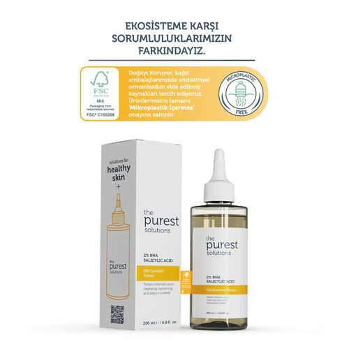 The Purest Solutions Oil Control Toner 200 ml - Görsel 4