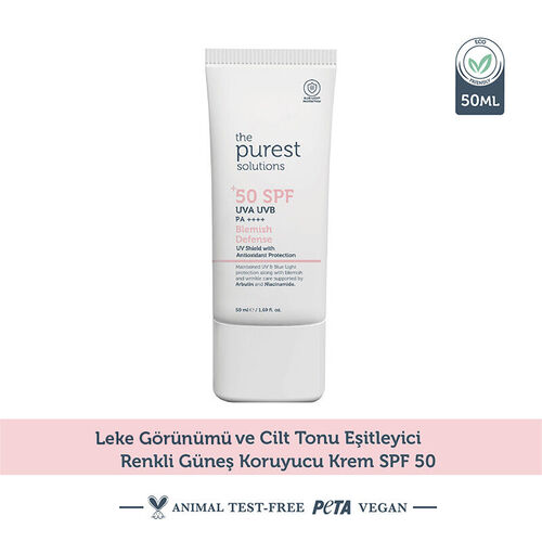 The Purest Solutions SPF50+ Blemish Defense Cream 50 ml - Görsel 2
