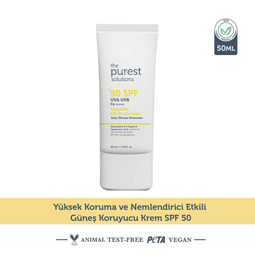The Purest Solutions Spf50+ Invisible UV Protectin Cream 50 ml - Görsel 2