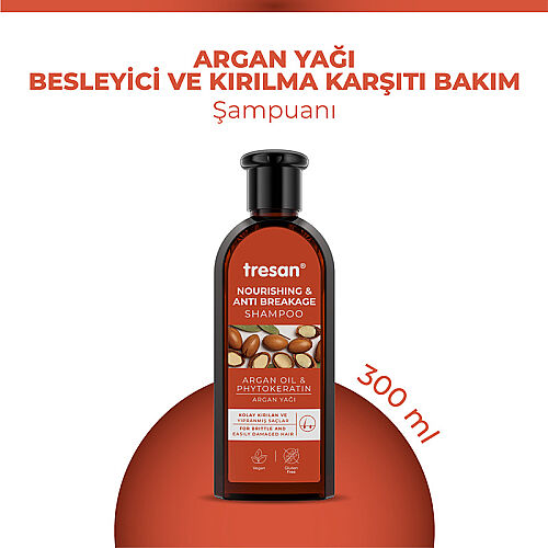 Tresan Argan Yağı Besleyici Kırılma Karşıtı Bakım Şampuanı 300 ml - Görsel 2