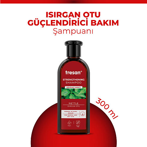 Tresan Normal ve Kuru Saçlar İçin Isırgan Otu Güçlendirici Bakım Şampuanı 300 ml - Görsel 2