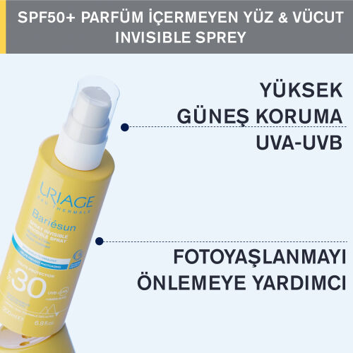 Uriage Bariesun SPF50+ Yüz ve Vücut Güneş Koruyucu Sprey 200 ml - Görsel 2