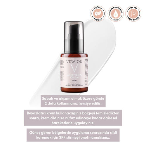 Viavior Pavo Whitening Cream 50 ml - Görsel 4