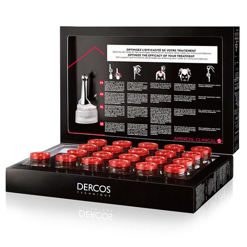 Vichy Dercos Aminexil Clinical 5 21x6ml - Erkekler için Saç Dökülmesine Karşı Serum - Görsel 2