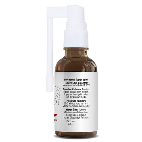 Voop B12 Vitamini İçeren Sprey Takviye Edici Gıda 10 ml - Görsel 2