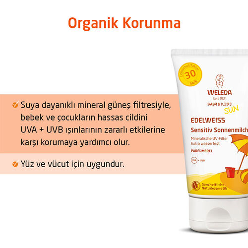 Weleda Baby and Kids Mineral Filtreli SPF30+ Güneş Losyonu 150 ml - Görsel 2