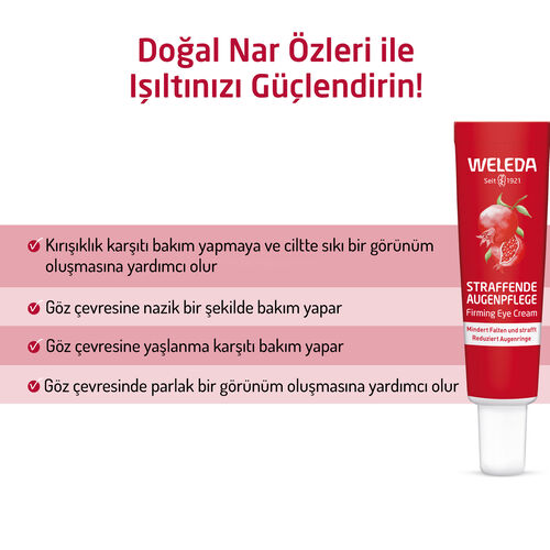 Weleda Nar Özlü Organik Nemlendirici ve Sıkılaştırıcı Göz Kremi 12 ml - Görsel 2