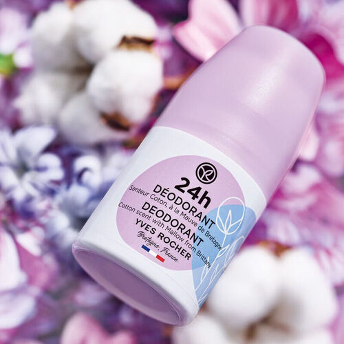 Yves Rocher Roll-on Deodorant - Pamuk Çiçeği ve Ebegümeci 50 ml - Görsel 3