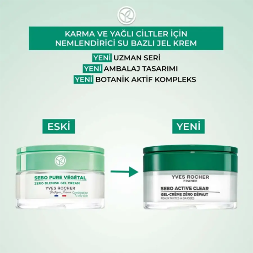 Yves Rocher Sebo Vegetal Gözenek Sıkılaştırıcı Nemlendirici Jel Krem 50 ml - Görsel 4