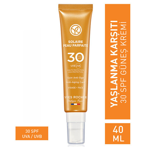 Yves Rocher Solaire Peau Parfaite 30 Spf Yaşlanma Karşıtı Güneş Kremi 40 ml - Görsel 2