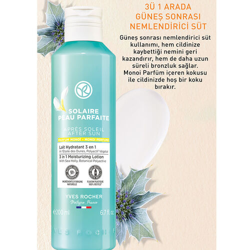 Yves Rocher Solaire Peau Parfaite 3'ü 1 Arada Güneş Sonrası Nemlendirici Süt 200 ml - Görsel 3