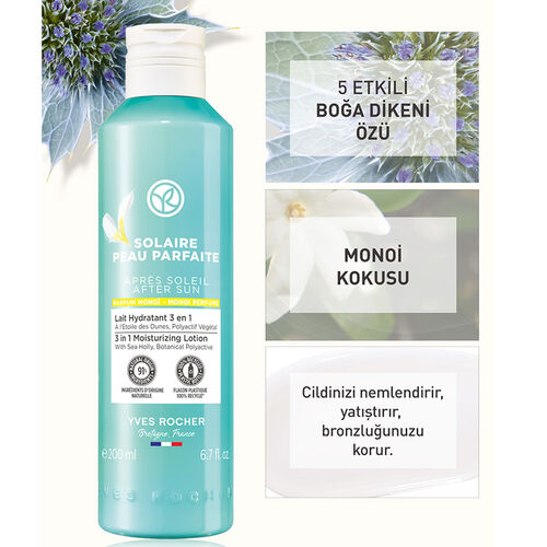 Yves Rocher Solaire Peau Parfaite 3'ü 1 Arada Güneş Sonrası Nemlendirici Süt 200 ml - Görsel 4