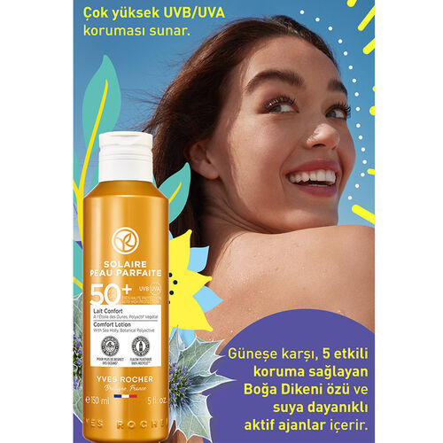 Yves Rocher Solaire Peau Parfaite Spf 50+ Güneşe Karşı Koruyucu Süt 150 ml - Görsel 5