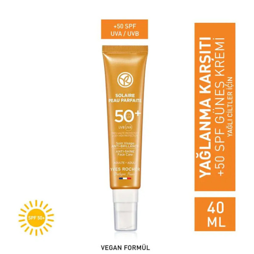 Yves Rocher Solaire Peau Parfaite Spf50+ Parlama Karşıtı Yüz Kremi 40 ml - Görsel 2