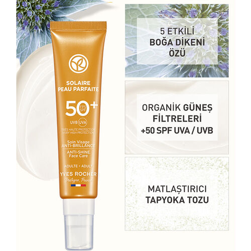 Yves Rocher Solaire Peau Parfaite Spf50+ Parlama Karşıtı Yüz Kremi 40 ml - Görsel 4