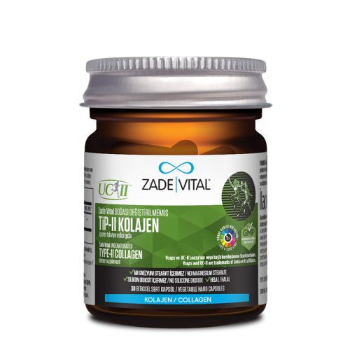 Zade Vital Tip 2 Collagen Takviye Edici Gıda 30 Bitkisel Sert Kapsül - Görsel 3